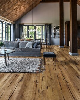 Antique aged oak floor 