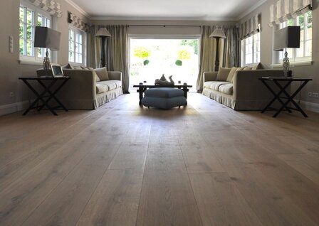 Wide engineered Oak floor, 260mm wide