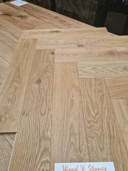 120m2 Oak herringbone engineered flooring ready oiled