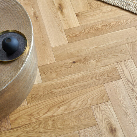 Oak Herringbone floor, ready oiled